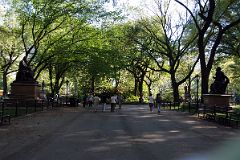 06A Central Park Literary Walk At The South End Of The Mall Features Statues Of Sir Walter Scott, Shakespeare, Christopher Columbus, And Robert Burns.jpg